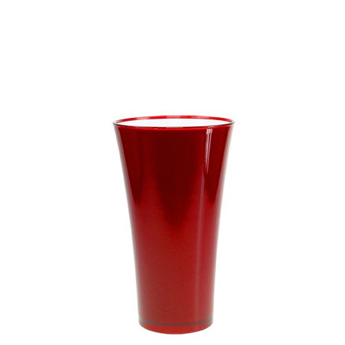 Wazon „Fizzy” Ø13,5cm W20cm czerwony 1 szt