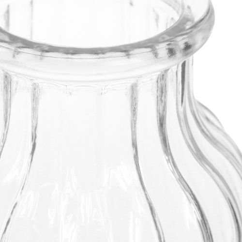 Floristik24 Wazon rowki szklane wazon szklany szkło dekoracyjne przezroczyste Ø11cm W15cm 2szt