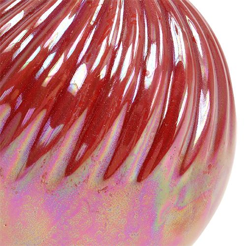 Floristik24 Wazon, Mini Wazon Matka Perłowa Czerwona Ø7,5cm H10cm 6szt.