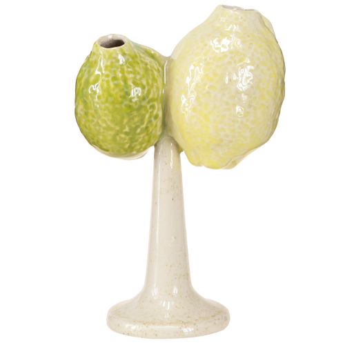 Produkt Ceramiczna dekoracja cytrynowe drzewo - śródziemnomorska dekoracja stołu z motywem owocowym 13x8x22cm
