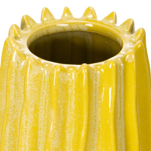 Produkt Wazon z żłobionym wzorem do stylowej dekoracji wnętrz w salonie, 33 cm