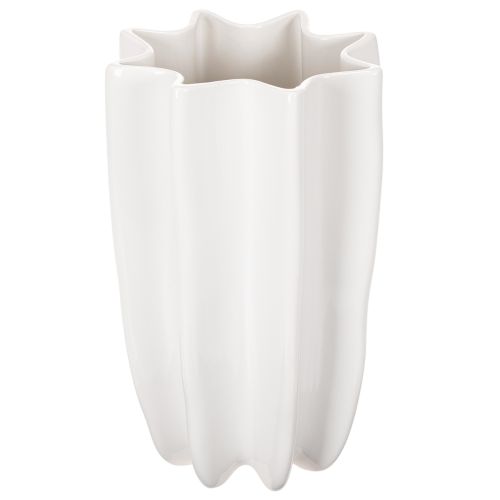 Wazon żebrowany, wysoki wazon dekoracyjny na suszone kwiaty, 24 cm