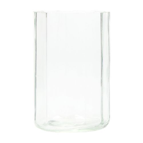 Świecznik szklany latarnia przezroczysty Ø9,5cm W15cm 6szt