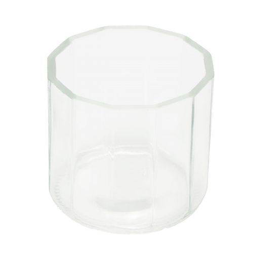 Świecznik szklany latarnia przezroczysty Ø9,5cm W9cm 6szt