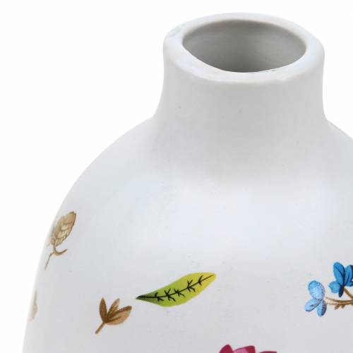 Floristik24 Wazon dekoracyjny z białymi kwiatami Ø11cm W17,5cm