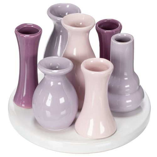 Produkt Zestaw wazonów ceramicznych, element dekoracyjny do salonu, nowoczesny, 14 cm