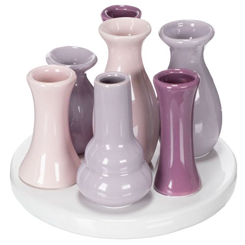 Produkt Zestaw wazonów ceramicznych, element dekoracyjny do salonu, nowoczesny, 14 cm