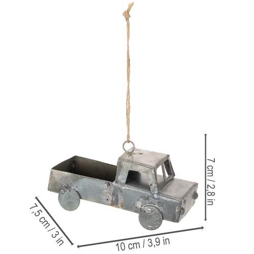 Produkt Dekoracyjne metalowe samochody w stylu vintage do zawieszenia, różne rozmiary, 9-10 cm, 4 sztuki