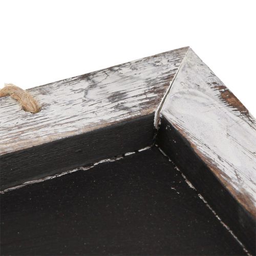 Produkt Tablica wisząca vintage czarno-biała 30×25cm 2szt