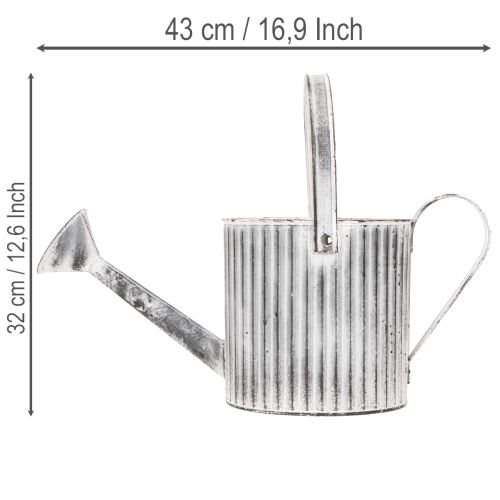 Doniczka vintage Ø17cm, dekoracyjna konewka, metalowa doniczka shabby chic | Floristik24.pl