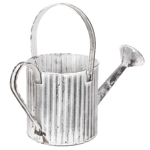 Doniczka vintage Ø17cm, dekoracyjna konewka, metalowa doniczka shabby chic | Floristik24.pl