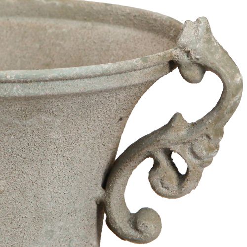 Produkt Trofeum w stylu vintage, szare, metalowe trofeum z uchwytem, wys. 22,5 cm
