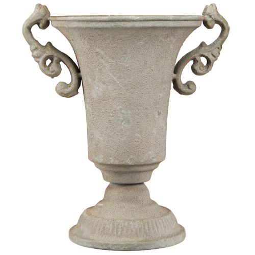 Produkt Trofeum w stylu vintage, szare, metalowe trofeum z uchwytem, wys. 22,5 cm