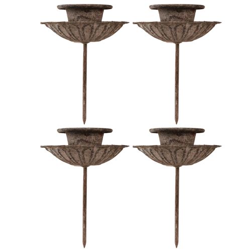 Produkt Vintage spiczasty świecznik do wkładania Ø8,5cm W11,5cm 4szt