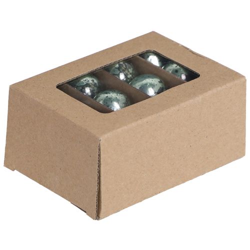 Produkt Bombki świąteczne Vintage szklane mini w kolorze miętowym Ø3cm 22 szt