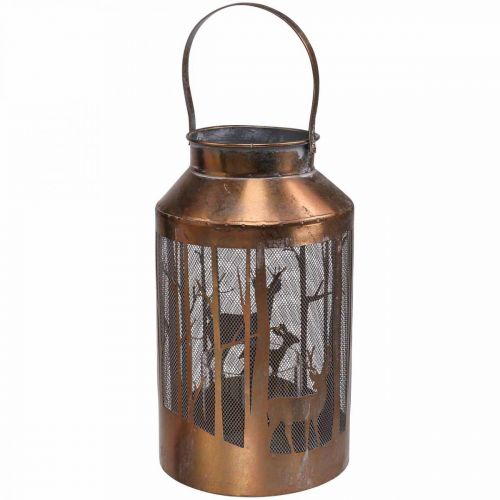 Produkt Vintage latarnia jeleń leśna latarnia ogrodowa Ø19cm W33cm