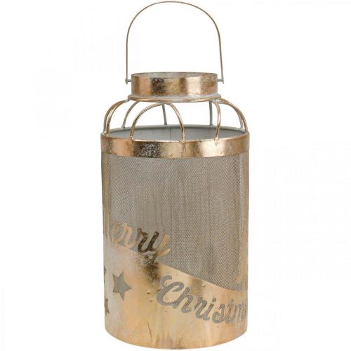 Produkt Vintage lampion świecznik Wesołych Świąt Ø19cm W34cm