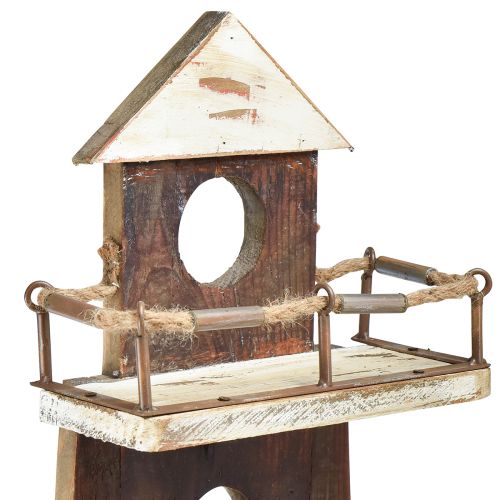 Floristik24 Vintage półka morska drewniana dekoracyjna latarnia morska 30×11,5×75cm