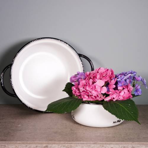 Floristik24 Vintage Miski metalowe Ø19,5cm - Ø25cm 2szt.