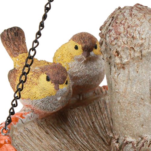 Produkt Jesienna dekoracja ptaka do zawieszenia grzybów z 2 ptakami Ø20cm W15cm