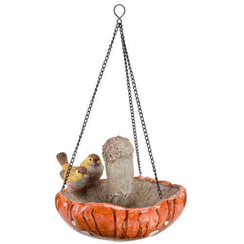 Produkt Jesienna dekoracja ptaka do zawieszenia grzybów z 2 ptakami Ø20cm W15cm