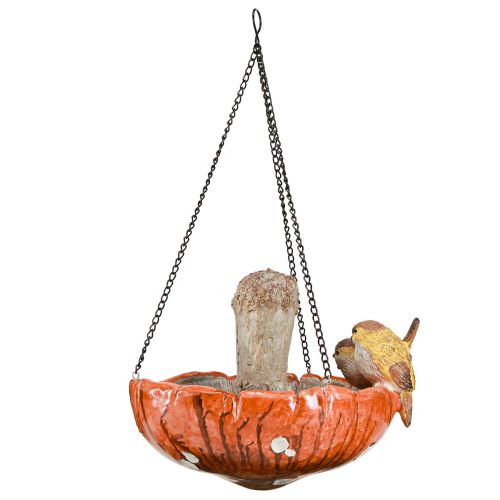 Produkt Jesienna dekoracja ptaka do zawieszenia grzybów z 2 ptakami Ø20cm W15cm
