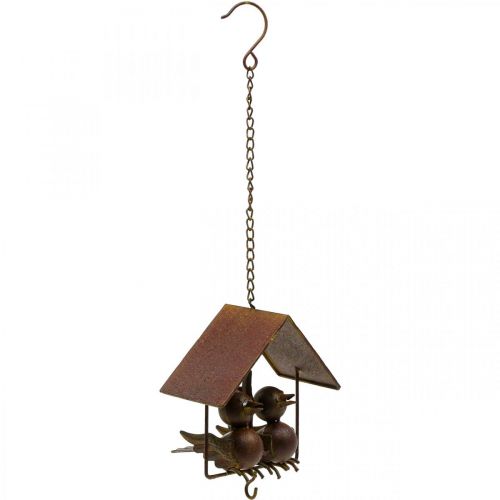 Produkt Ozdobne ptaszki do zawieszenia rdzawo-dekoracyjne metalowe brązowe 14,5×16cm