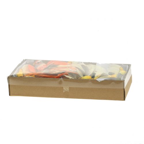 Floristik24 Ptaszek na druciku brązowy/pomarańczowy 14cm 12szt.
