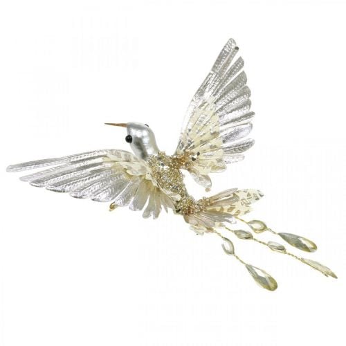 Koliber, Dekoracja choinkowa, Ptak Deco, Dekoracja świąteczna L20cm W20cm