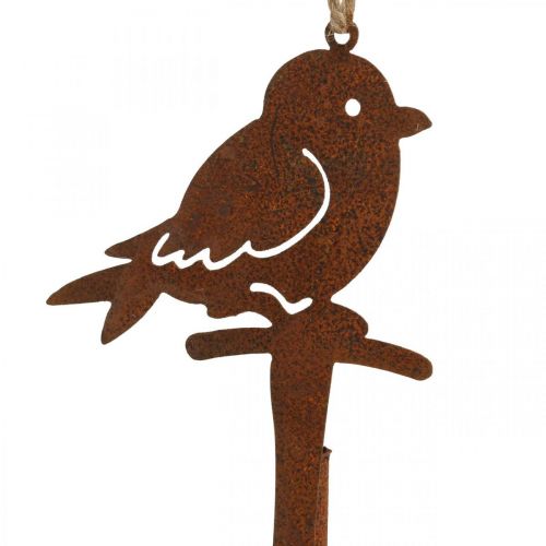 Produkt Wisząca dekoracja patynowana dekoracja ptaszek vintage dekoracja metalowa 28cm
