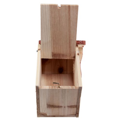 Produkt Drewniana budka lęgowa dla ptaków naturalny brąz/beż 23cm 1 szt