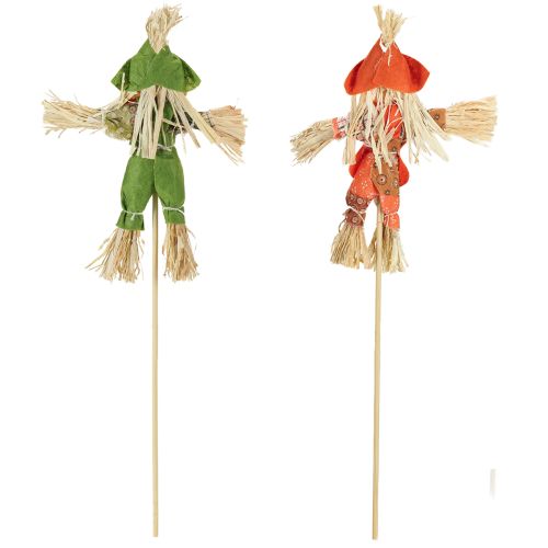 Produkt Paliki do kwiatów stracha na wróble zielono-pomarańczowe wys. 16 cm 16 szt.