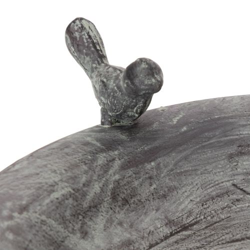 Produkt Dekoracyjna ptasia kąpiel z delikatnym wzorem liści w stylu vintage, 74 cm