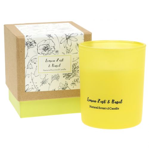 Floristik24 Świeca zapachowa w szkle cytrynowa bazylia Ø7cm