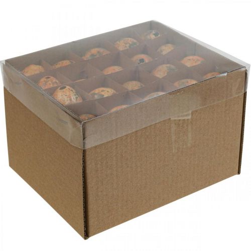 Produkt Ozdoba z jaj przepiórczych Dmuchane jajka pomarańczowe morelowe 3cm 50 szt