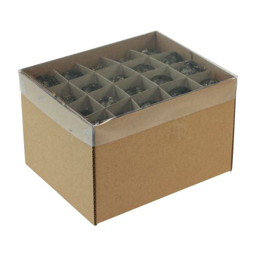 Produkt Dekoracja z jajkiem przepiórczym czarna pusta 3cm dekoracja wiosenna dekoracja naturalna 50 szt