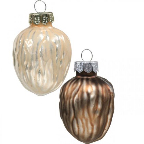 Produkt Ozdoby choinkowe orzech deco wisiorek szklany 4,5cm 6szt