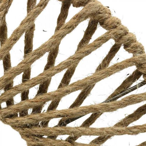 Floristik24 Dekoracja ścienna w stylu Boho, ozdobna wstążka jutowa Ø38cm