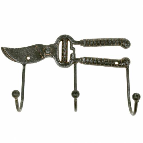 Floristik24 Nożyce ogrodowe Hook Rail Ciemny Brąz 25cm x 15cm