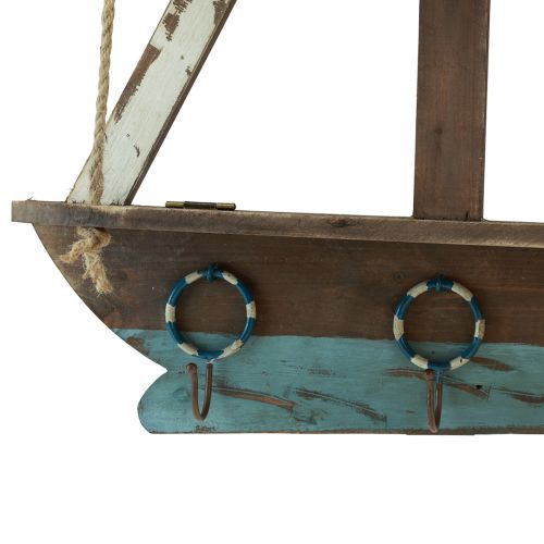 Produkt Półka ścienna statek morski dekoracyjna drewniana szafa 62×14cm W75cm