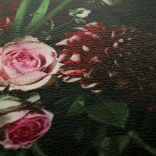 Floristik24 Płytka ścienna z kwiatowym wzorem Ø33cm