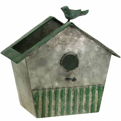Floristik24 Metalowy domek dla ptaków do sadzenia wys. 25,5 cm