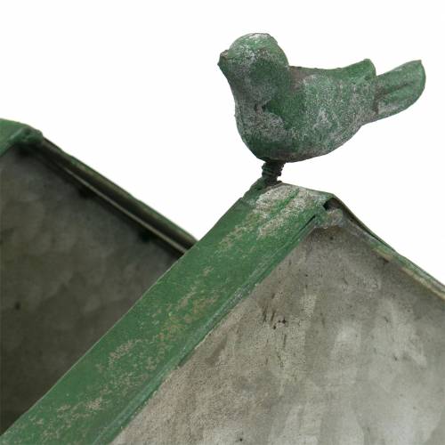 Floristik24 Metalowy domek dla ptaków do sadzenia wys. 25,5 cm