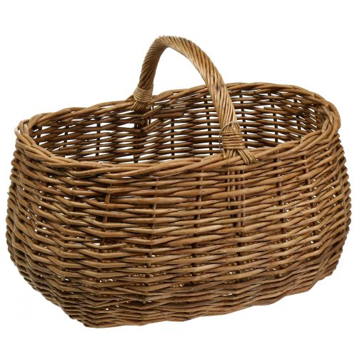 Floristik24 Kosz Wiklinowy Owalny 48cm x 34cm H25cm