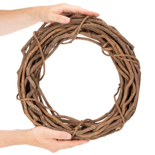 Naturalny wianek wierzbowy jako wianek rękodzielniczy do florystyki, 40cm | Floristik24.pl