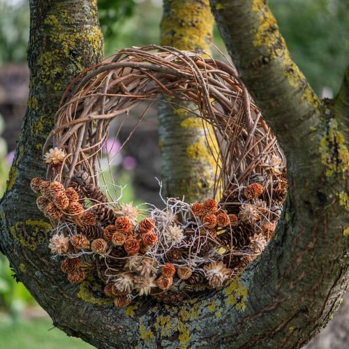 Produkt Naturalny wianek wierzbowy jako wianek rękodzielniczy do florystyki, 40cm