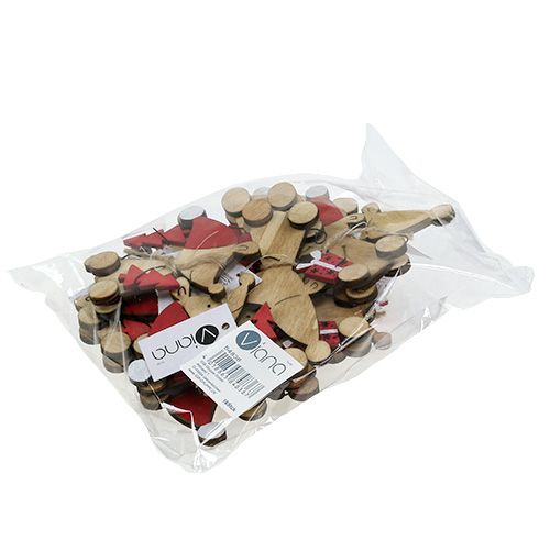 Floristik24 Myszka świąteczna 9cm naturalna 16 szt