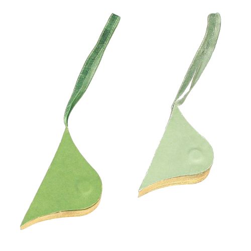 Produkt Świąteczna zawieszka papierowa dekoracja zielone złoto Ø8cm 4 szt