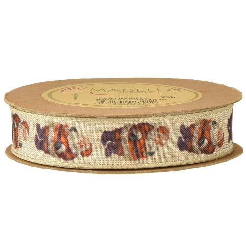 Produkt Wstążka świąteczna rustykalna wstążka Mikołaj 25mm 15m