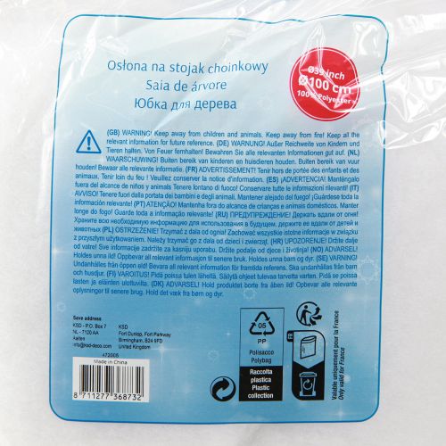 Produkt Kocyk choinkowy okrągła podstawa śnieżna Ø100cm 2szt